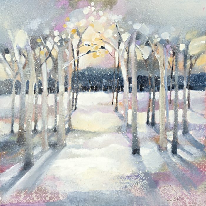 woodland painting snow