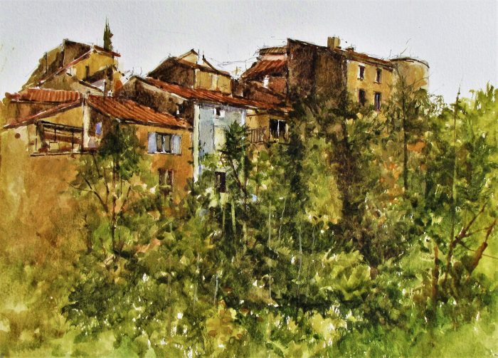 Mollans sur Ouveze (watercolour)