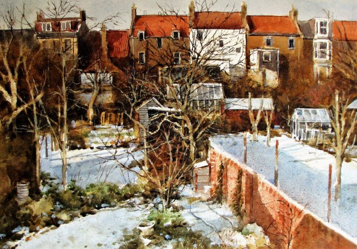 Crail Garden, Winter (watercolour)