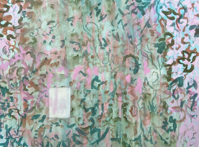 Erased from the archive 76x100cm watercolour on canvas