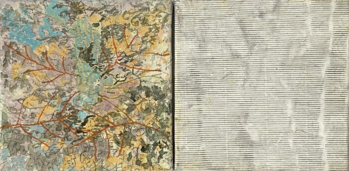 Site 40x20cm Watercolour, graphite on panels