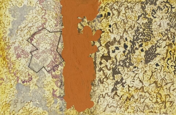 ground plan 40x20cm watercolour, casein on panel